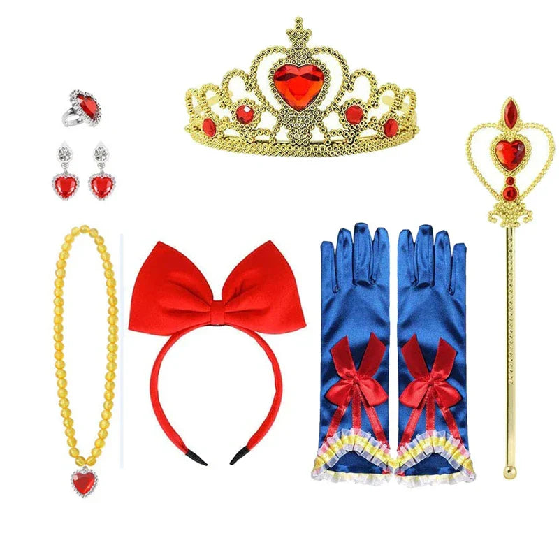 Girls Princess Snow White Accessory Party Tiara Crown