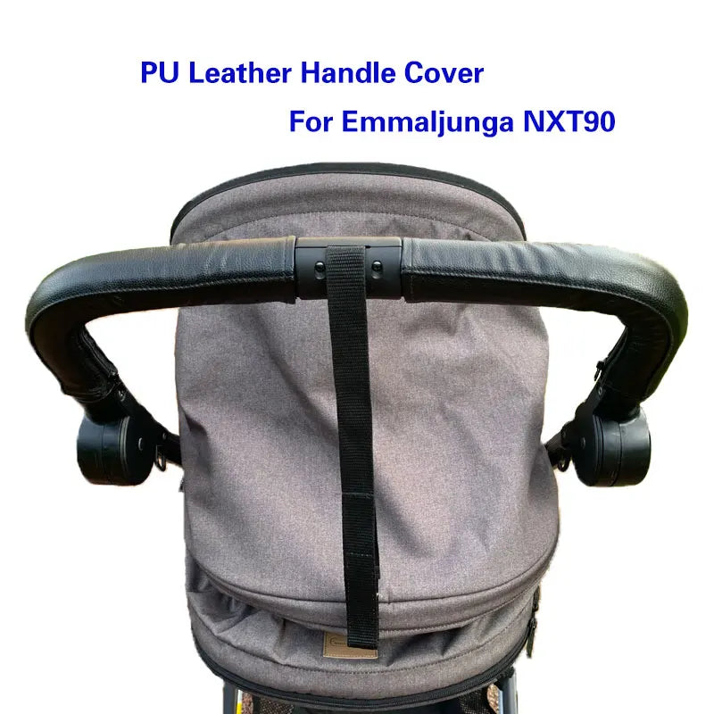 Baby Stroller Leather Armrest Handle Cover Emmaljunga NXT90