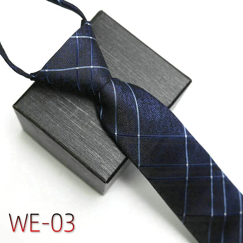 New Suit Business Zipper Tie for Man 48*7cm