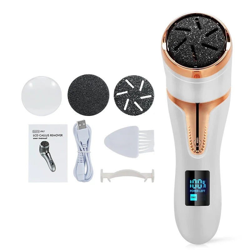 Rechargeable Electric Foot File Electric Pedicure Sander IPX7