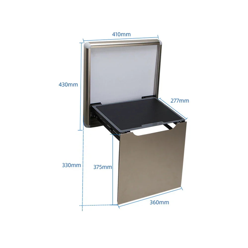 Wall Mounted Invisible Bathroom Stool Entrance-hall Folding Seat