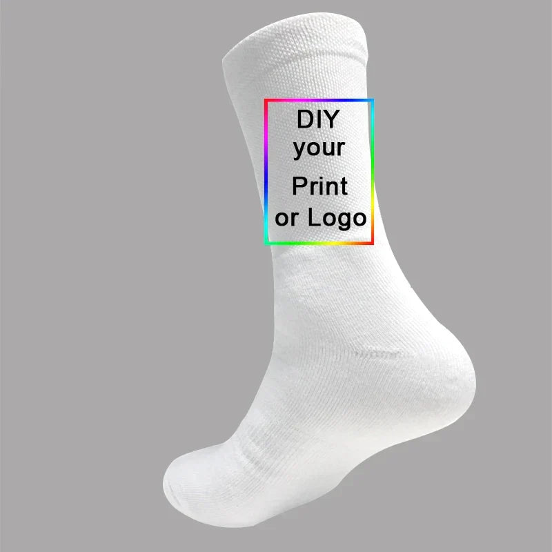 Customized Print Socks Women's Men's DIY Photo Logo
