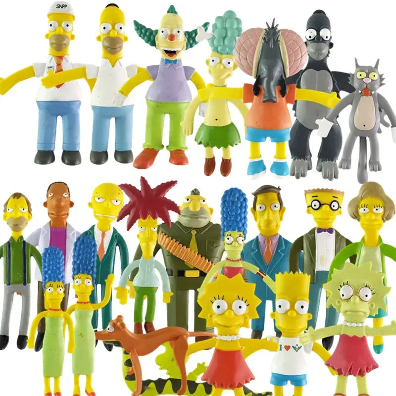 NJ Croce The Simpsonas Figure Bendable Doll Ornaments