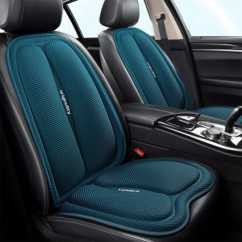 Universal Car Seat Covers Front Back Blue Cushion