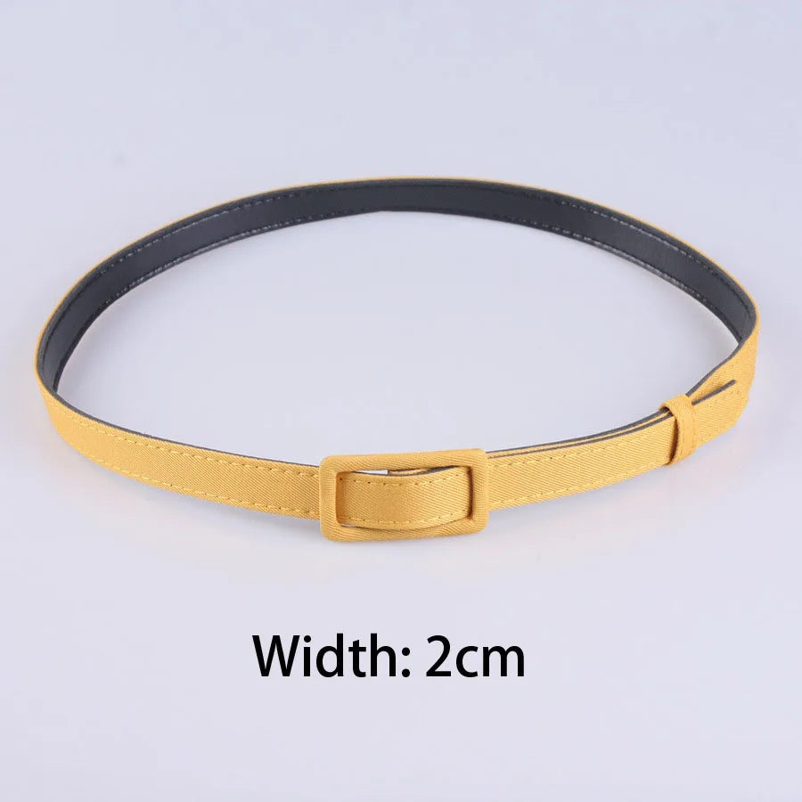 Width 2cm/4cm/6cm Women's Belt Fashion Casual Simple All-match