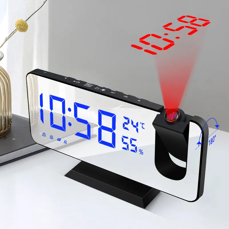 LED Digital Alarm Clock Table Watch Electronic Desktop