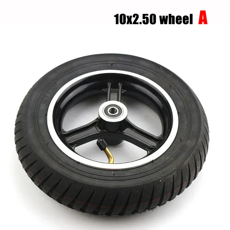 10x2.125 / 10x2.5 Inch Wheel Hub Electric Scooter Explosion-Proof Tire Set