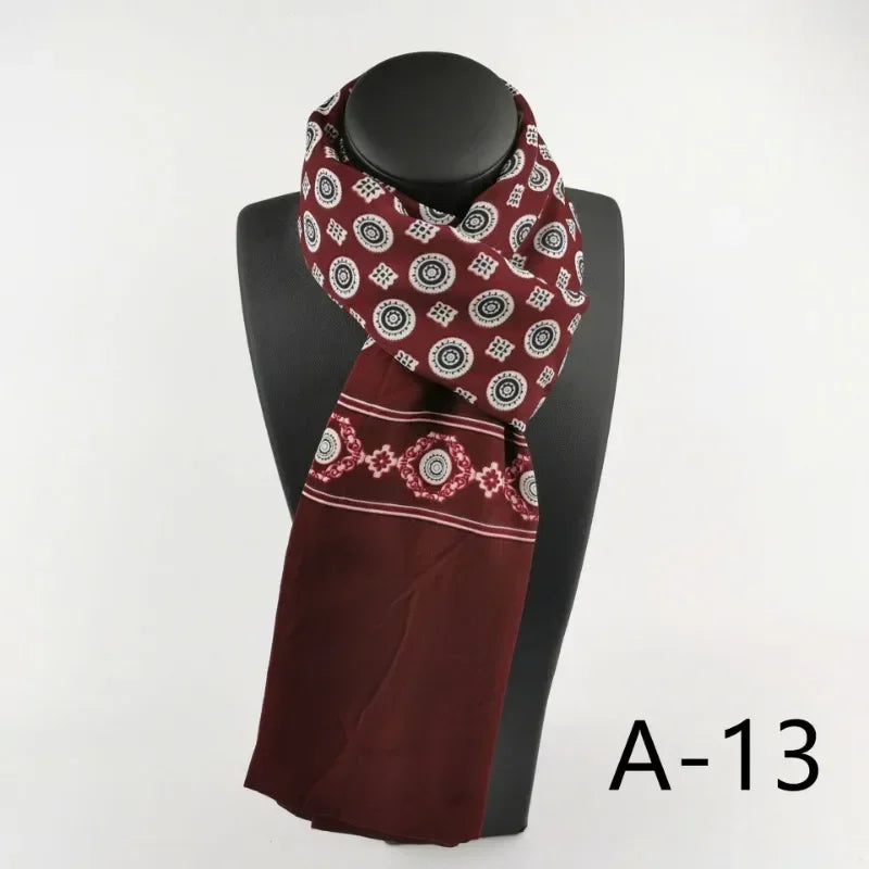 New Fashion Spring Winter Silk Scarf for Men