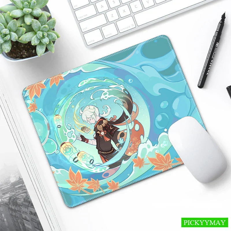 Genshin Impact Desk Mat Gamer Mousepads Mouse Pad