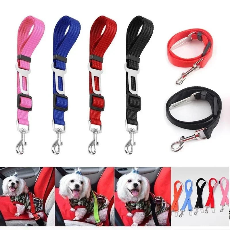 Stool-carrying Adjustable Dog Pet Car Safety Seat Belt