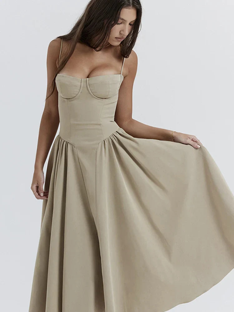 Summer Floral Slip Dress Women Sexy Tube Tops