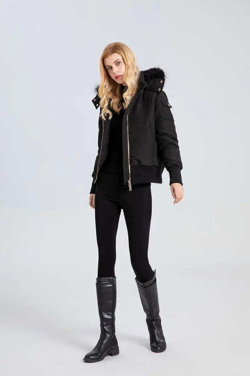 AS 2023 winter fashion woman bomber coat filled