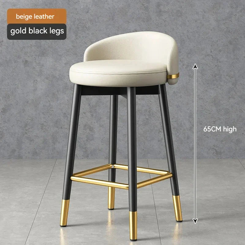 Round Kitchen Bar Chair Modern Luxury Office Reception