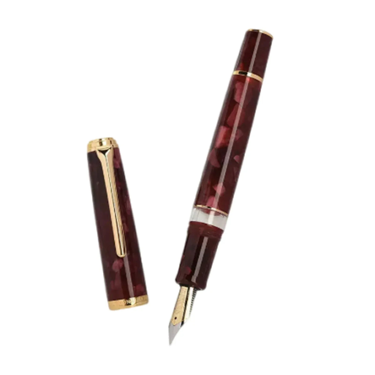 Hongdian N1S acrylic retro fountain pen piston 0.5mmEF