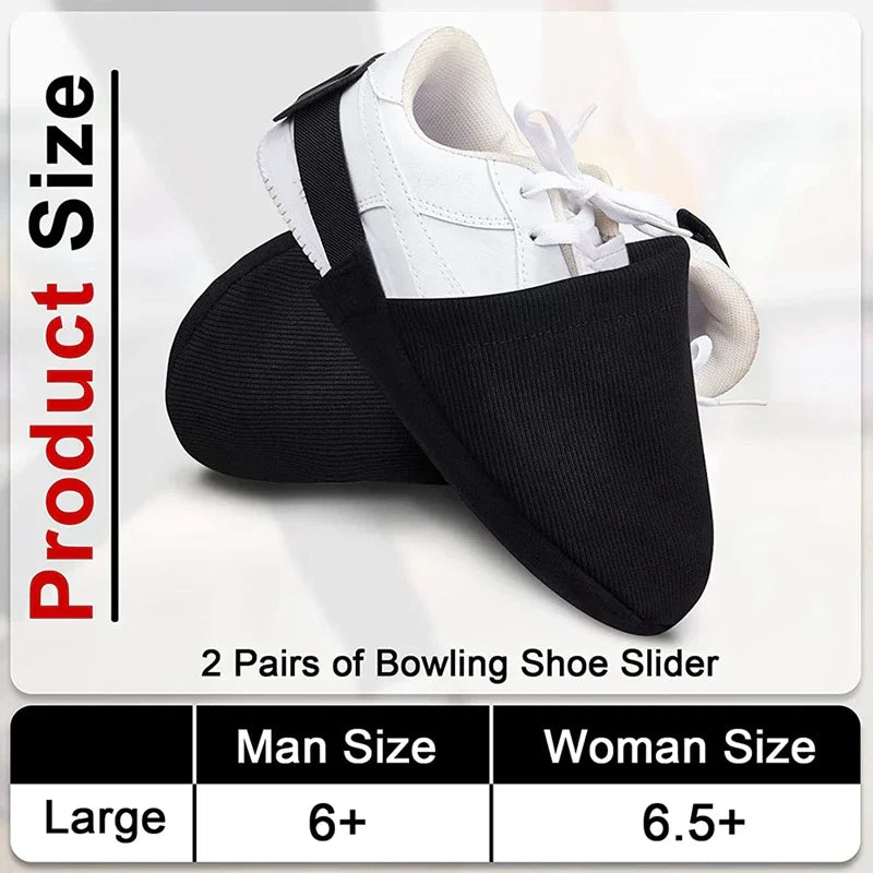 Bowling Shoe Covers 2 Pairs Black Bowling Shoes