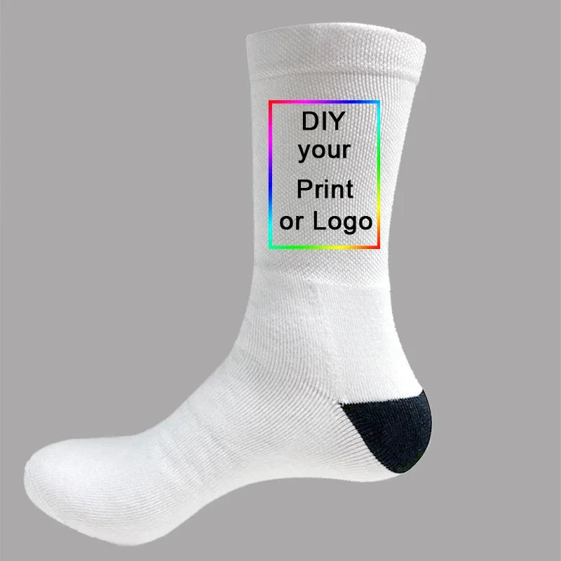 Customized Print Socks Women's Men's DIY Photo Logo