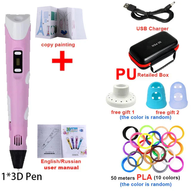 Creative 3D Printing Pen Set for Kids with