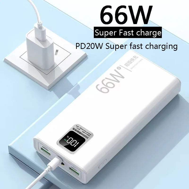 66W Portable Charging Power Bank Mobile Phone External