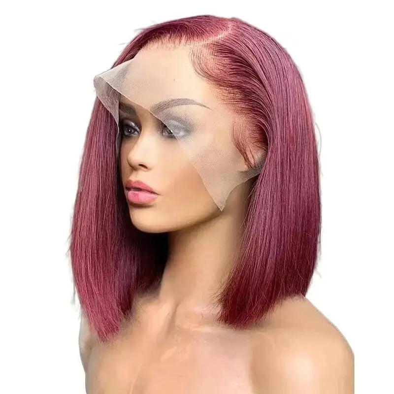 Blonde Bob Wigs Straight Short Human Hair 613