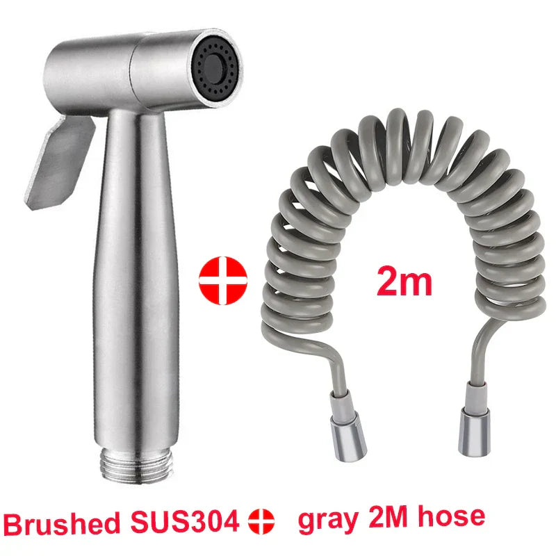 Handheld Bidet Sprayer Set 304 Stainless Steel Spray