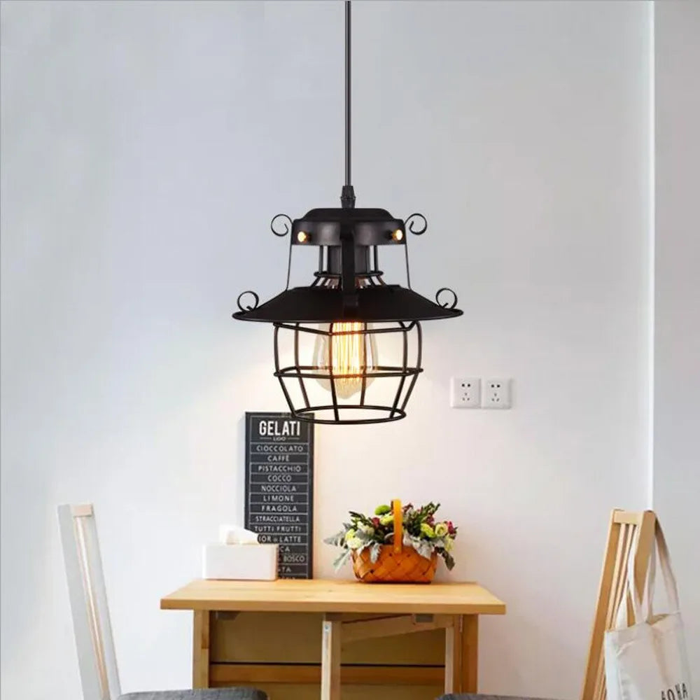 Industrial Restaurant Chandelier Retro Nostalgic Creative Bar Aisle