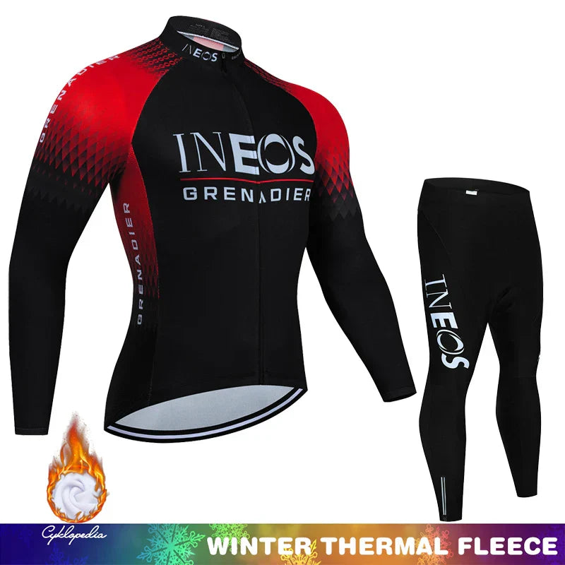 Winter Thermal Fleece Cycling Clothing Mtb Man Laser