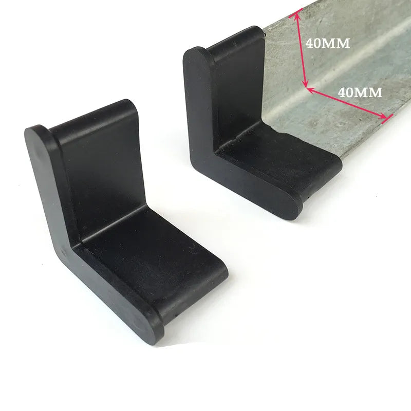 4pc Rubber triangle iron foot cover L-shaped soft