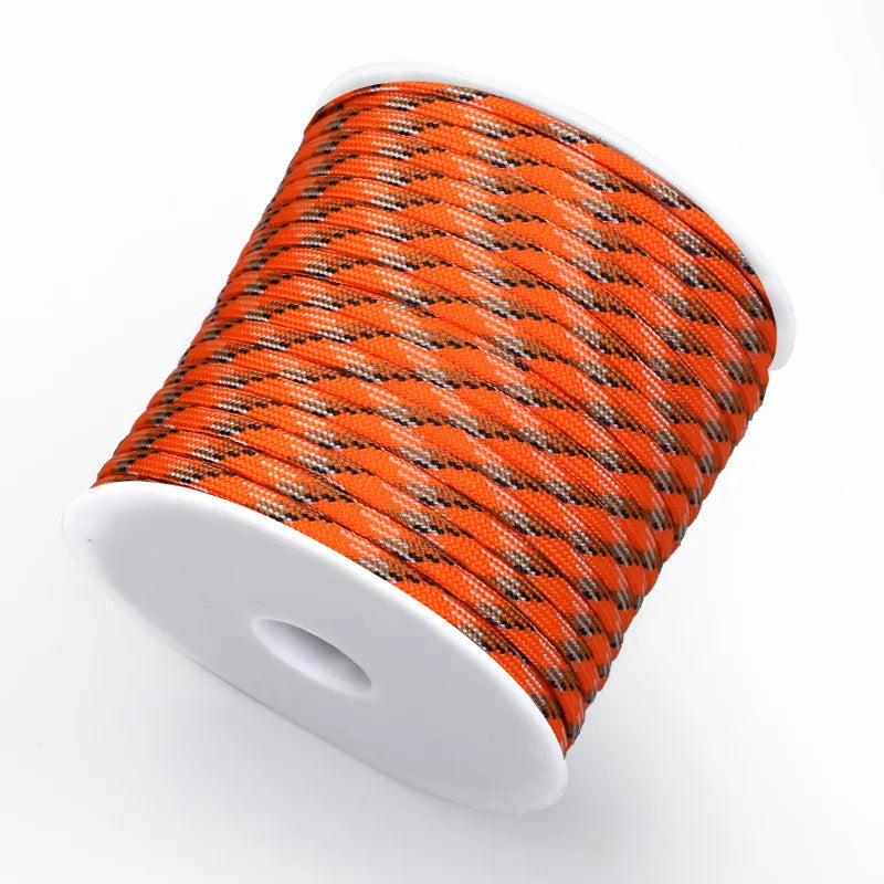 New 2023 50m Paracord 4mm Paracord 7 Strand