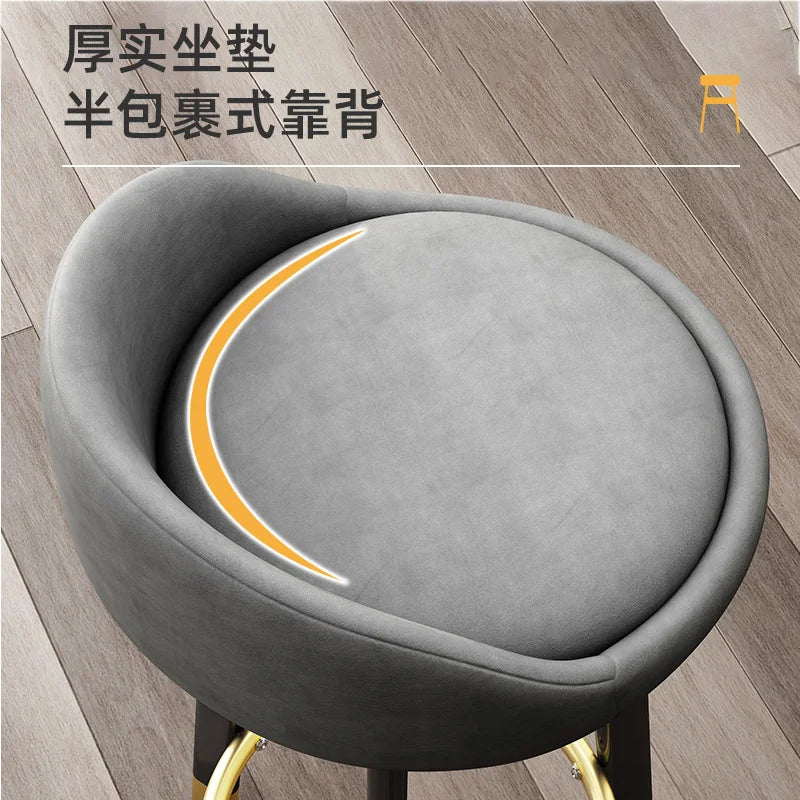Home High Kitchen Stools Nordic Luxury Ergonomic Simple