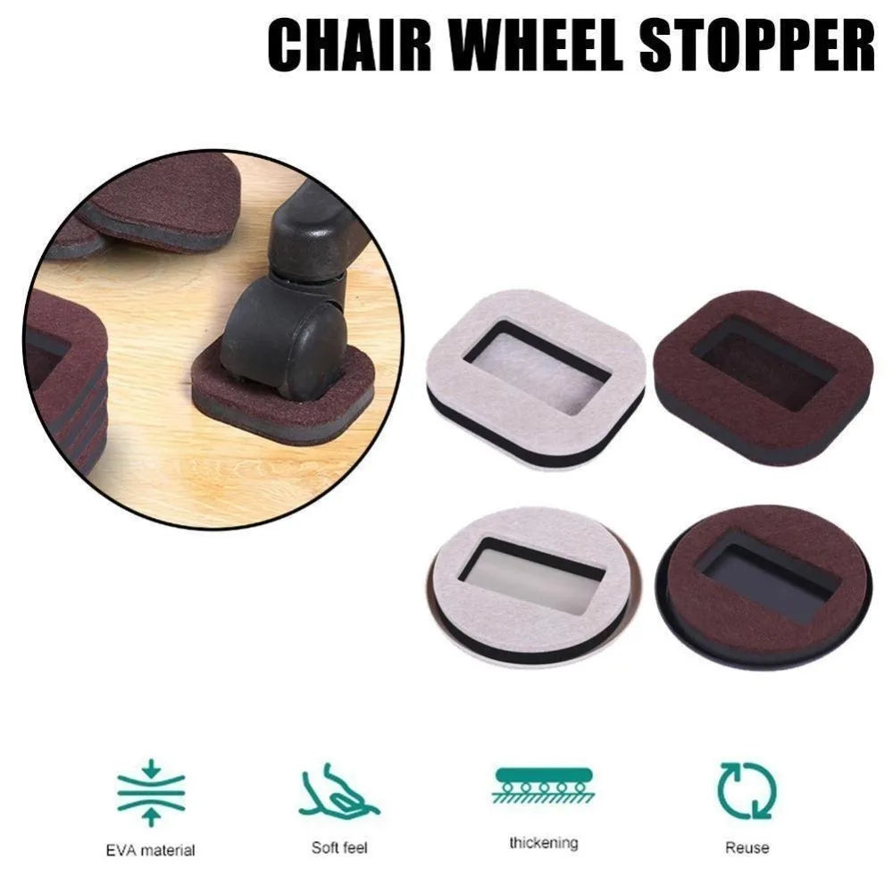 5pcs Office Chair Wheel Stopper Furniture Caster Cups