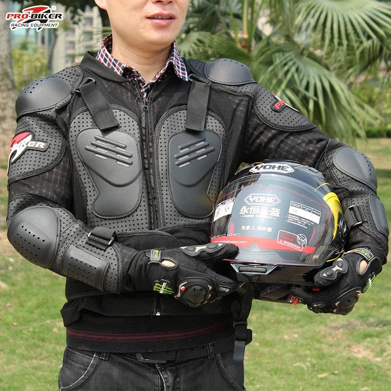 Pro-biker Motorcycle Protective Gears Jacket Armor Motocross Protection Body Gears Motorbike Jackets for cycling outdoor riding