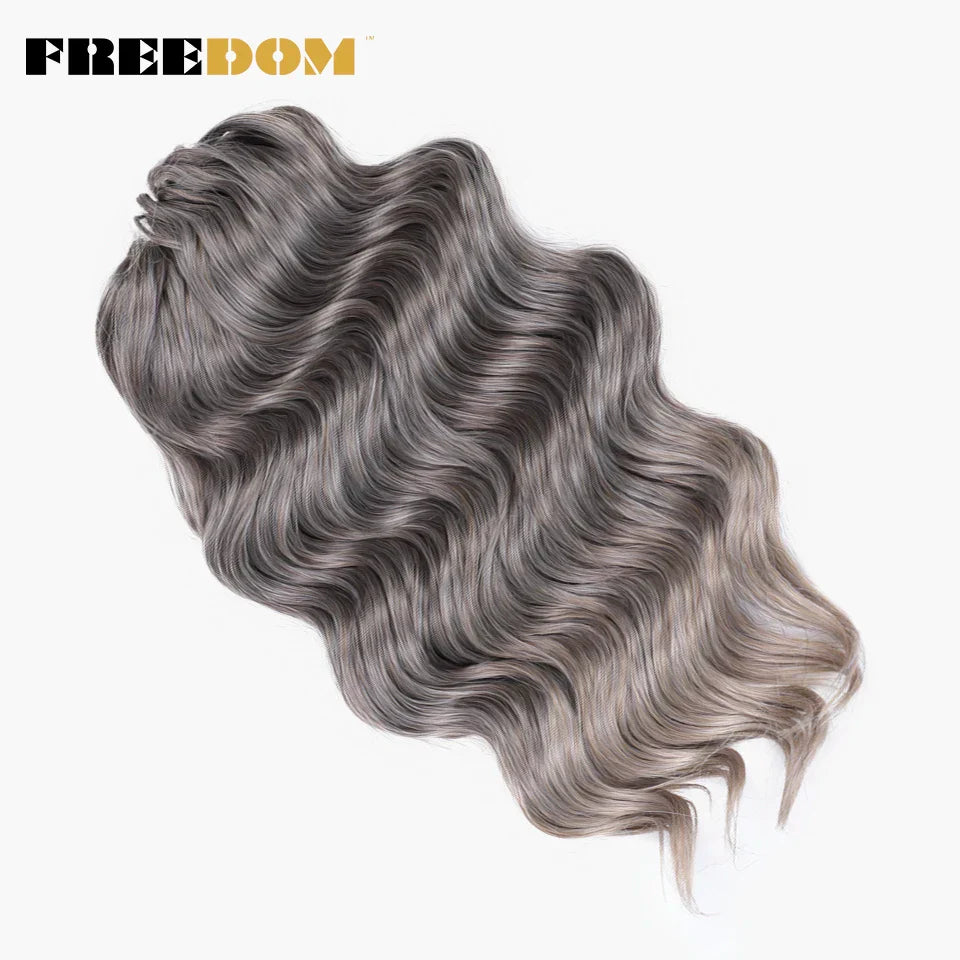 FREEDOM Synthetic Deep Curly Twist Crochet Hair 16
