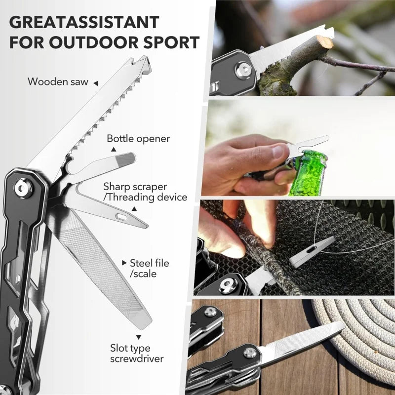 Multitool with Safety Locking16-in-1 Multi Tool Stainless Steel