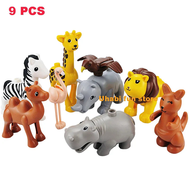 Bulk Big Particle Building Block Accessories Animal House