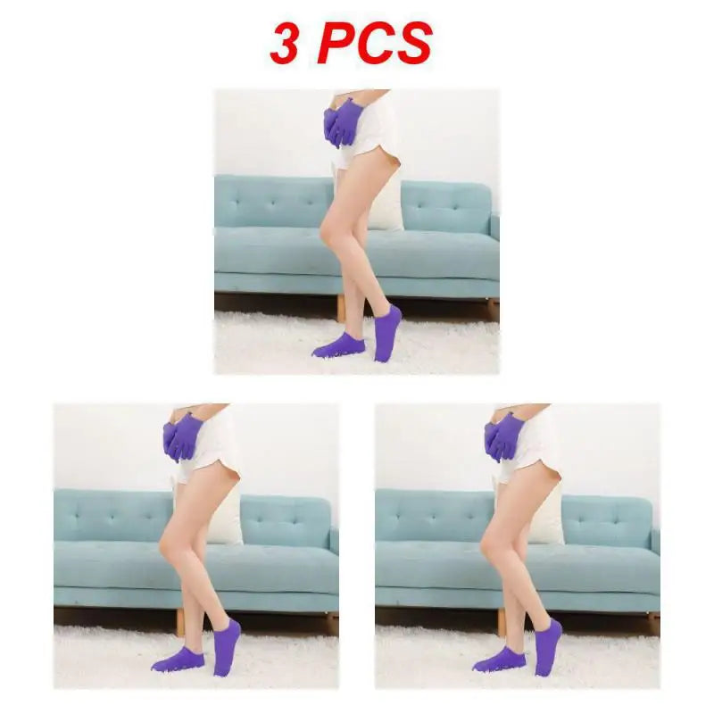 1~4PCS Reusable SPA Gel Socks Moisturizing Whitening Exfoliating