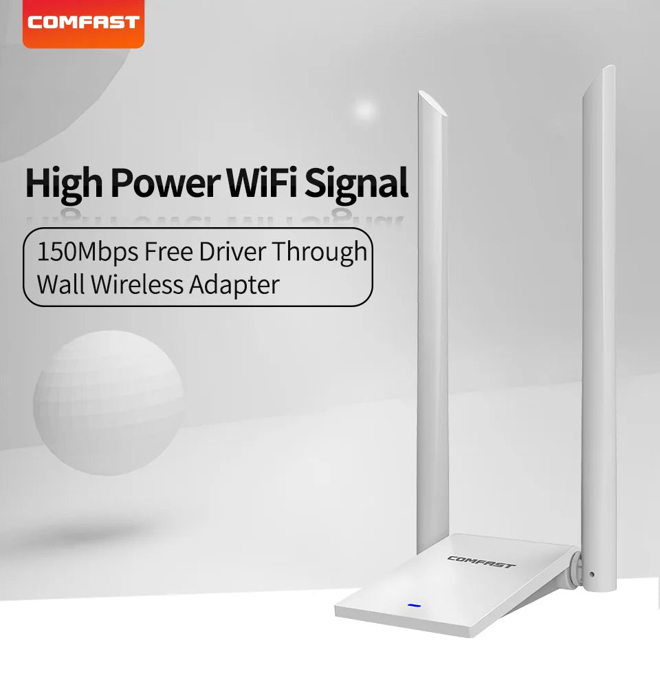 COMFAST High Power Wireless WiFi Adapter 150M-1900Mbps Dual