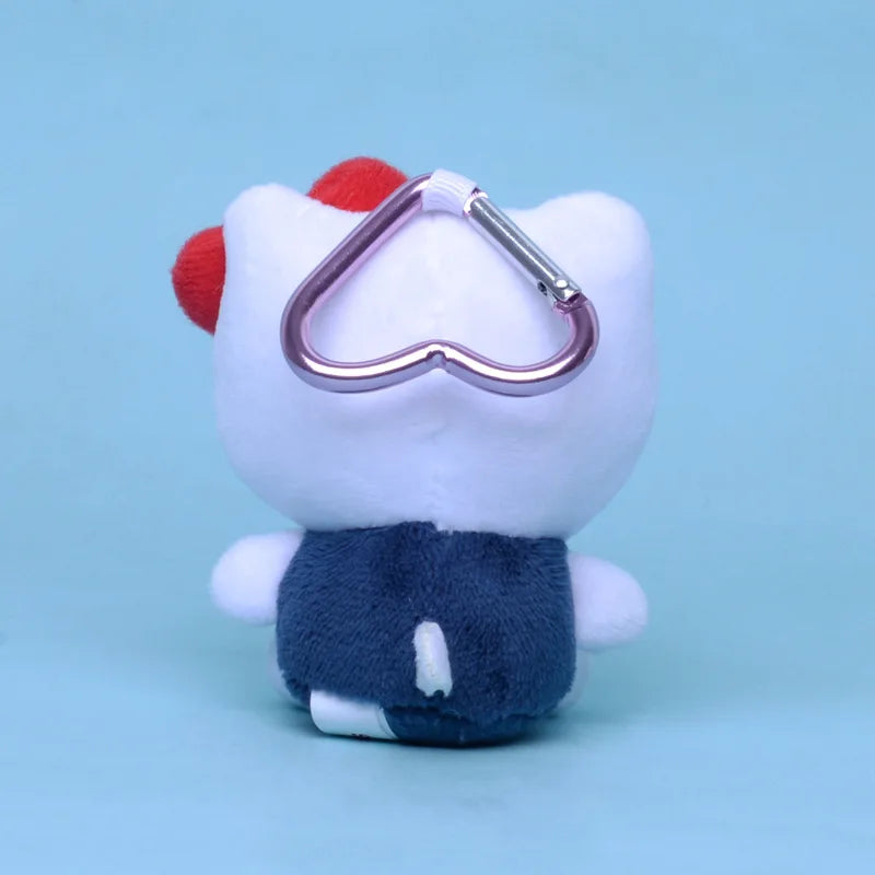 Sanrio Hello Kitty Plush Toys Keychain Kawaii Hello Kitty Stuff Car Key Backpack Decor Keyring Peluches Doll 헬로키티 Birthday Gift