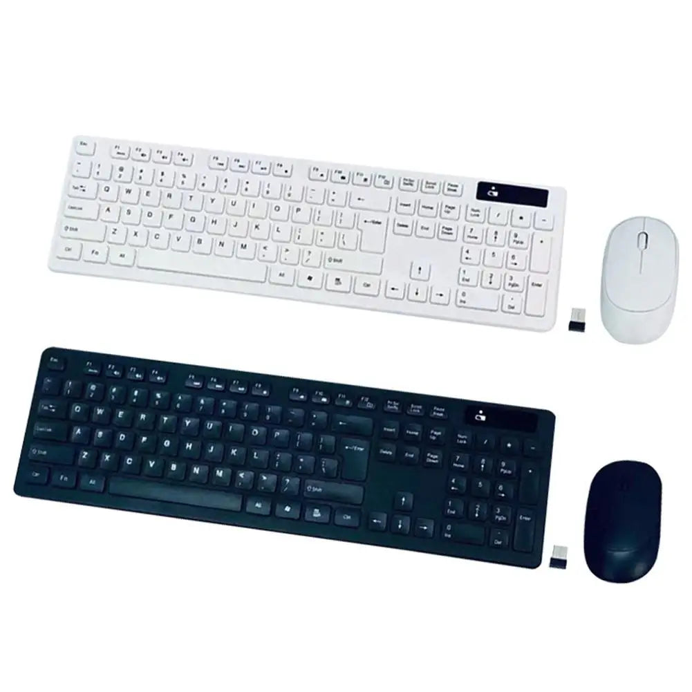 Bluetooth-compatible 2.4G Wireless Keyboard Mouse Combo Protable Mini