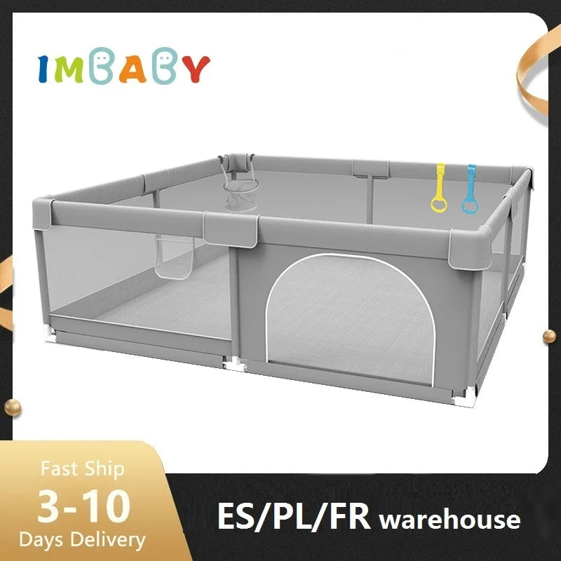 IMBABY Baby Playpens Light Gray Corralito Baby Playground