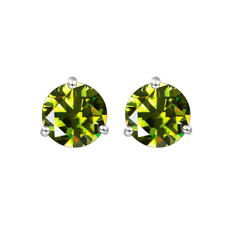 Gica Gema Premium 0.5-1ct Moissanite Diamond Stud Earrings