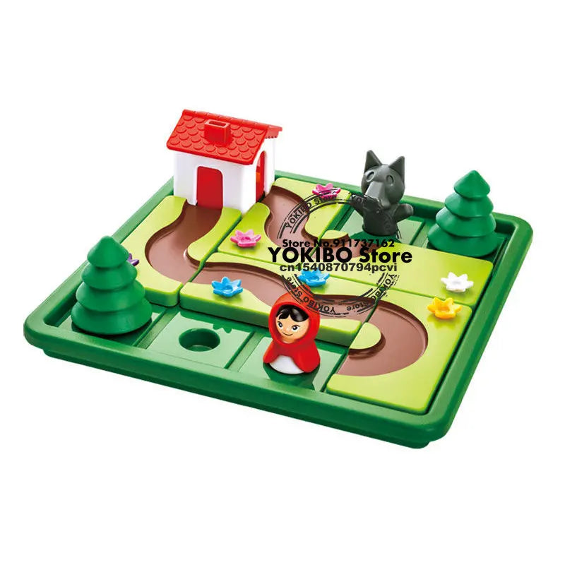 Logic Board Game Kids Marble Run Blocks Puzzle