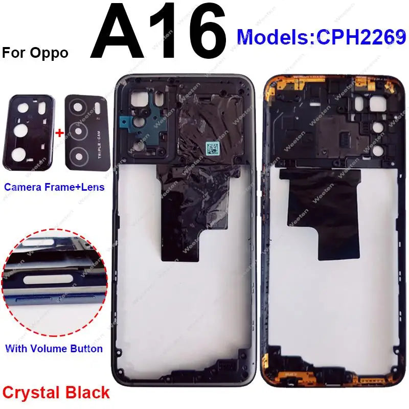 Middle Housing For OPPO A16 A16S Middle Frame