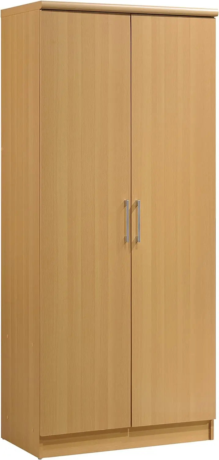 2 Door Wardrobe with Adjustable/Removable Shelves & Hanging