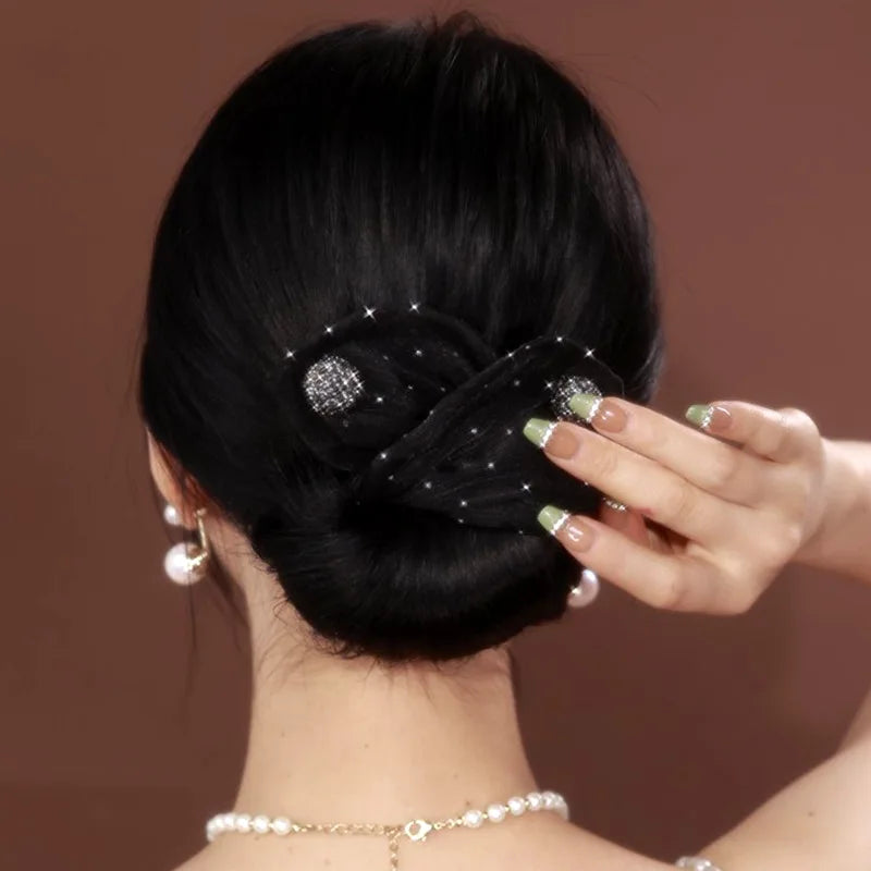 Magic Bow Hair Clip Style Braiding Tools Donut