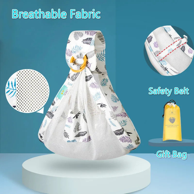 Cotton Wrap Sling Baby Carries Newborn Safety Ring