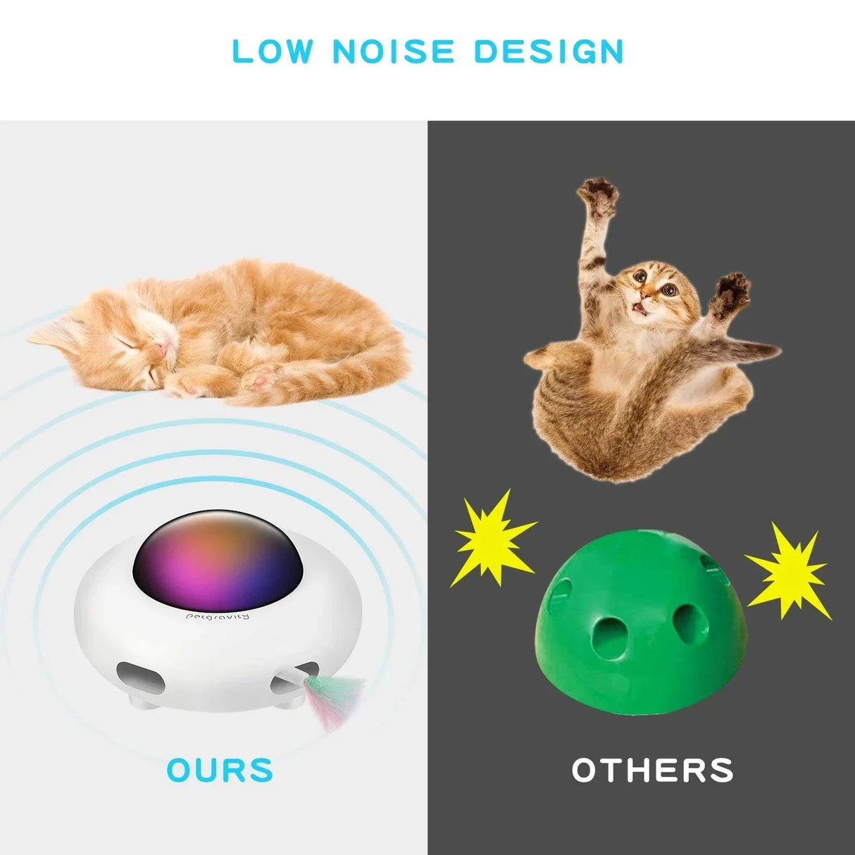 Smart UFO Interactive Cat Toy for Indoor Rotating
