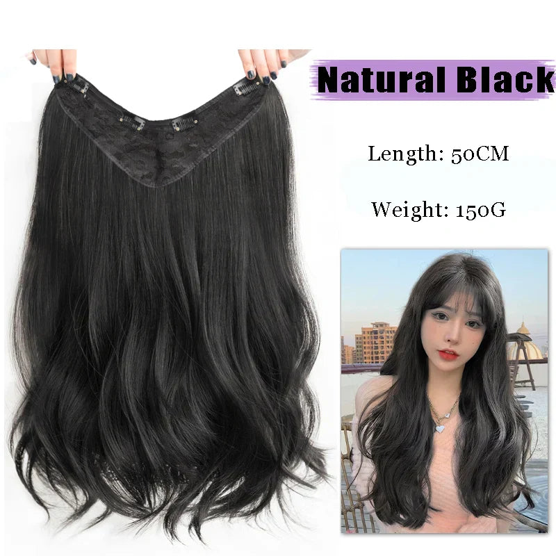AS-Part Synthetic Clip In Hair Extension Long Thick