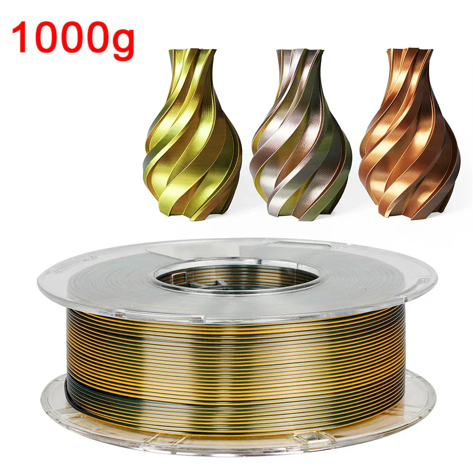 Tri-Color 3D Printer Filament PLA Silk Tricolor for