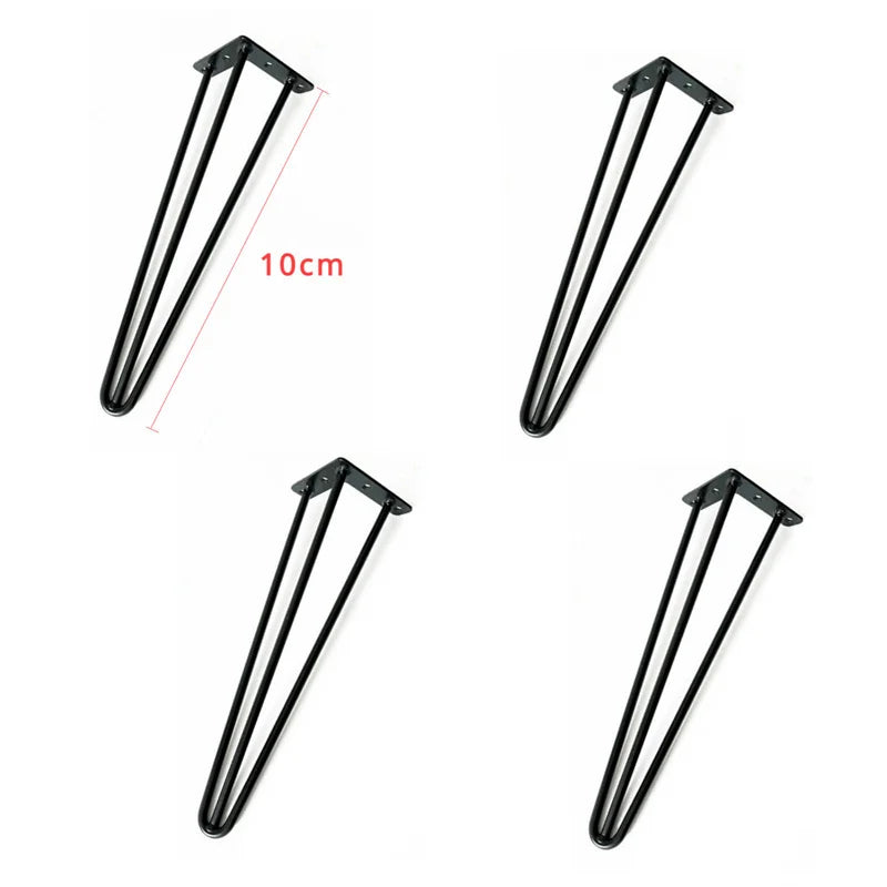 4Pcs 10cm Metal Table Legs Hairpin Furniture Legs