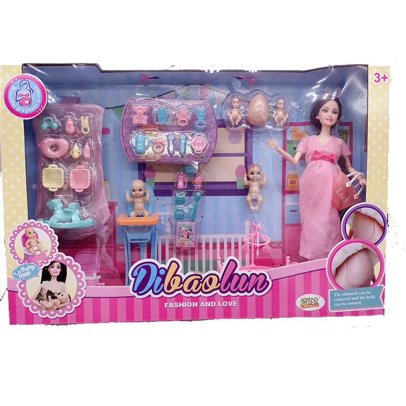 Handmade Doll Accessories Baby Dolls Pregnant Mom Lady